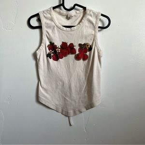 urban outfitters strawberry back cut out top